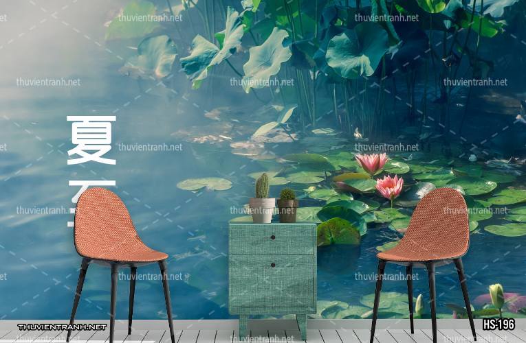Tranh dán tường Hoa Sen - Kết quả tìm kiếm tranh tường