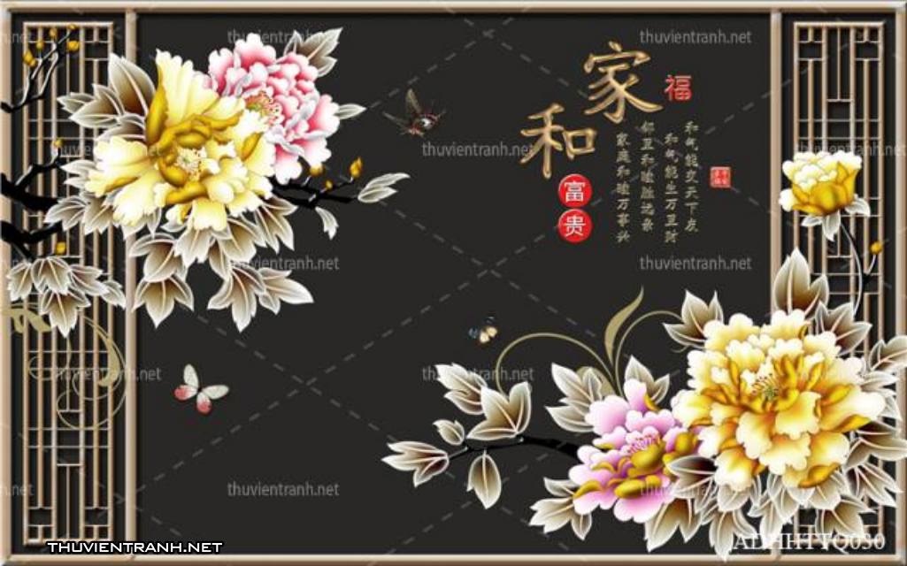 Tranh 3D nền tường phào chỉ và họa tiết trang trí thiên nhiên - Kết quả tìm kiếm tranh tường