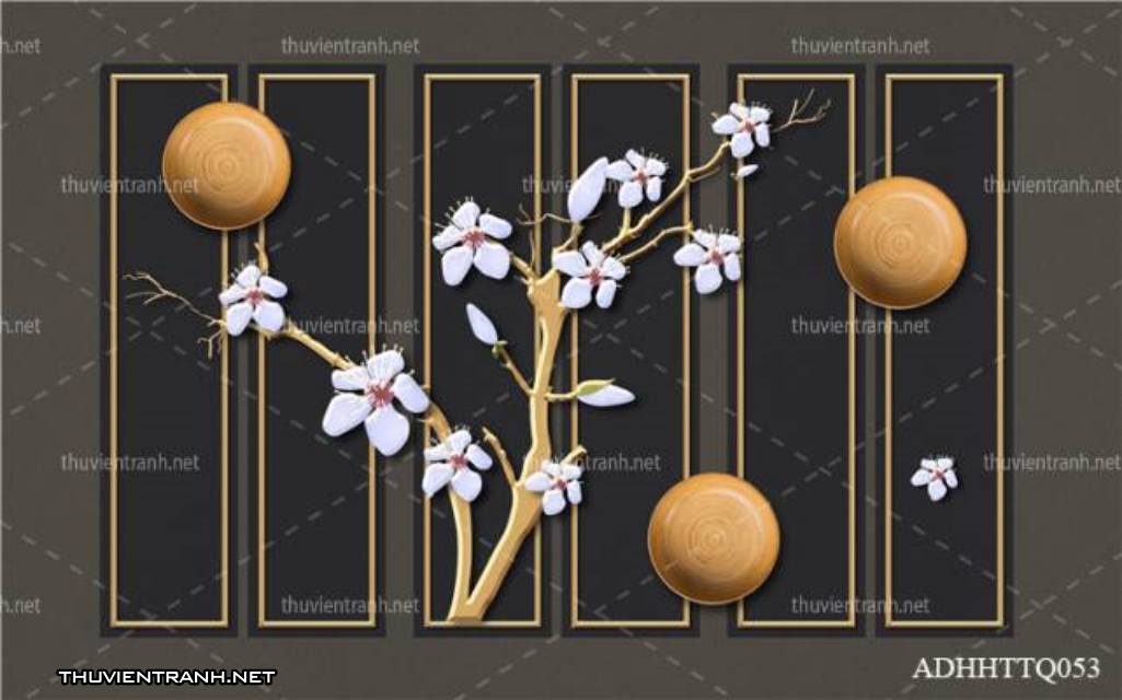 Tranh 3D nền tường phào chỉ và họa tiết trang trí thiên nhiên - Kết quả tìm kiếm tranh tường