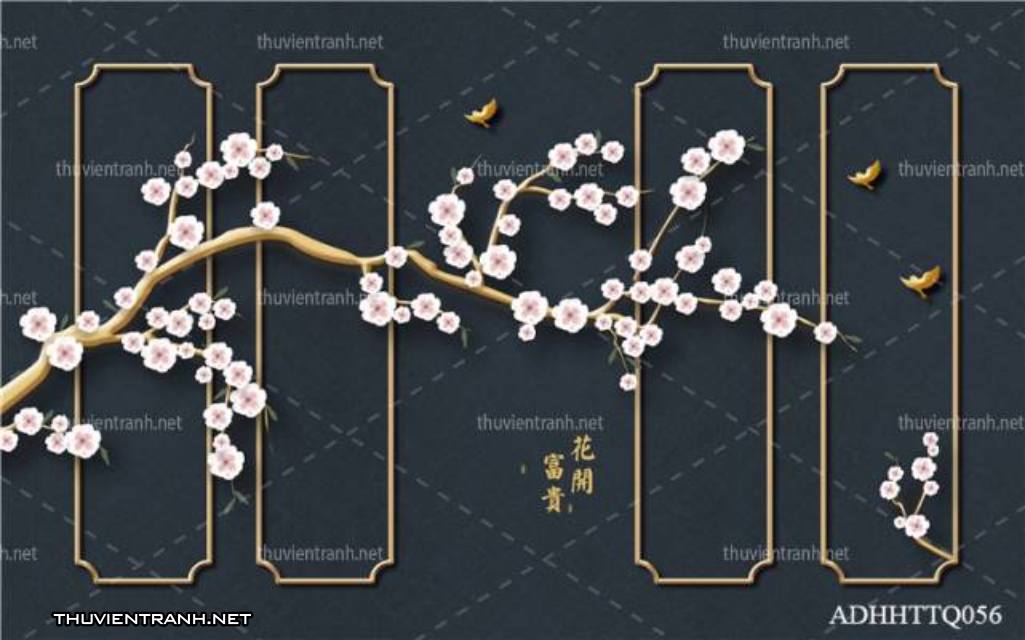 Tranh 3D nền tường phào chỉ và họa tiết trang trí thiên nhiên - Kết quả tìm kiếm tranh tường