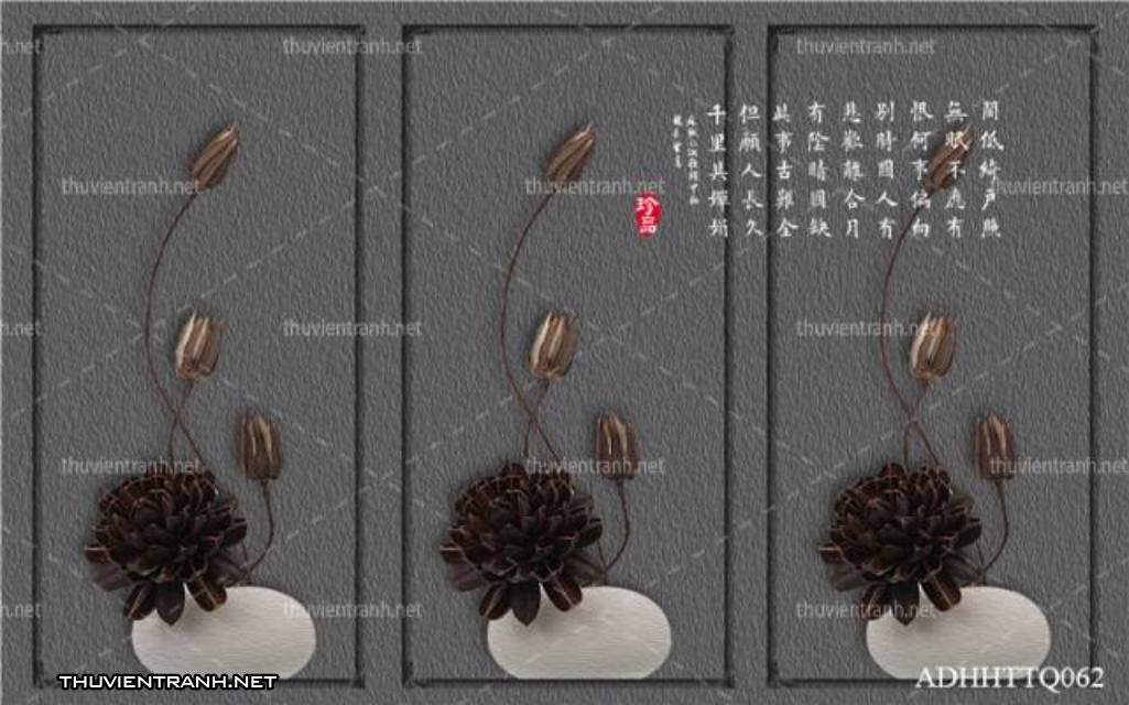 Tranh 3D nền tường phào chỉ và họa tiết trang trí thiên nhiên - Kết quả tìm kiếm tranh tường