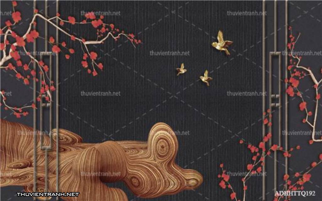 Tranh 3D nền tường phào chỉ và họa tiết trang trí thiên nhiên - Kết quả tìm kiếm tranh tường