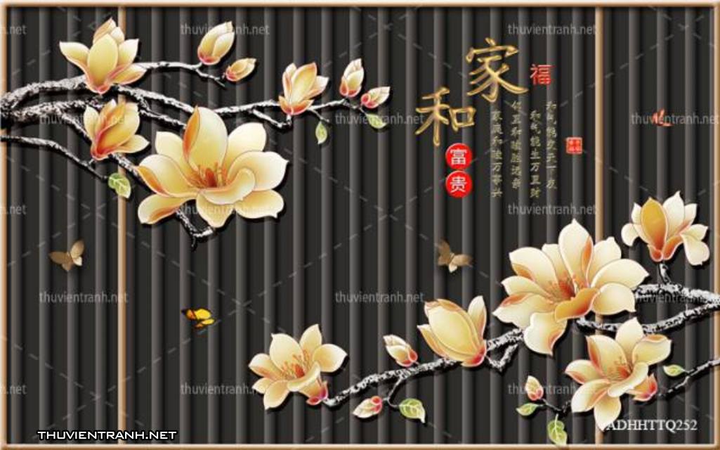  Tranh 3D nền tường phào chỉ và họa tiết trang trí thiên nhiên - Kết quả tìm kiếm tranh tường