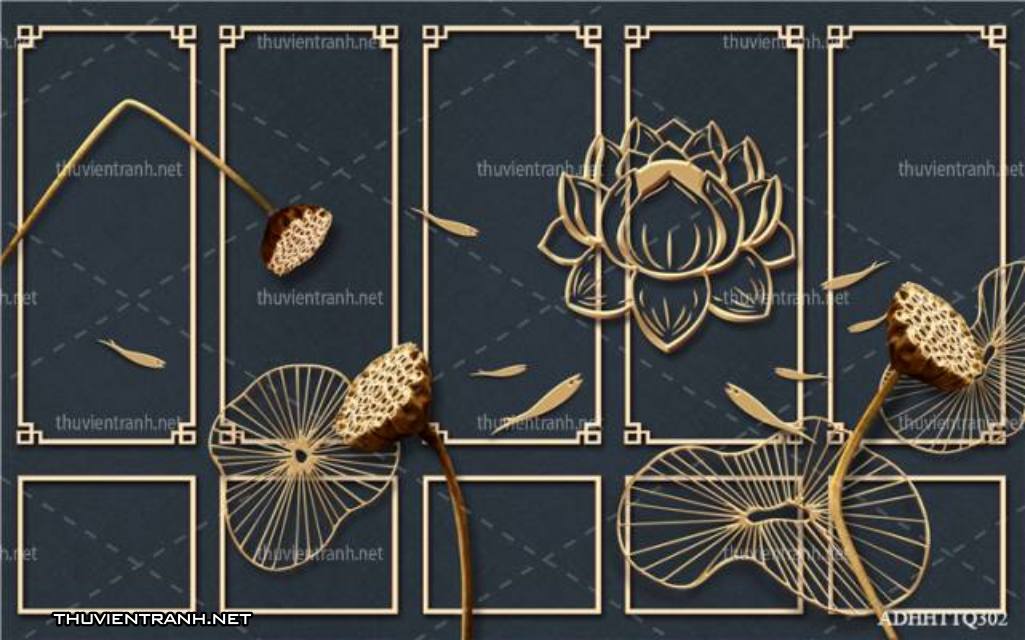 Tranh 3D nền tường phào chỉ và họa tiết trang trí thiên nhiên - Kết quả tìm kiếm tranh tường