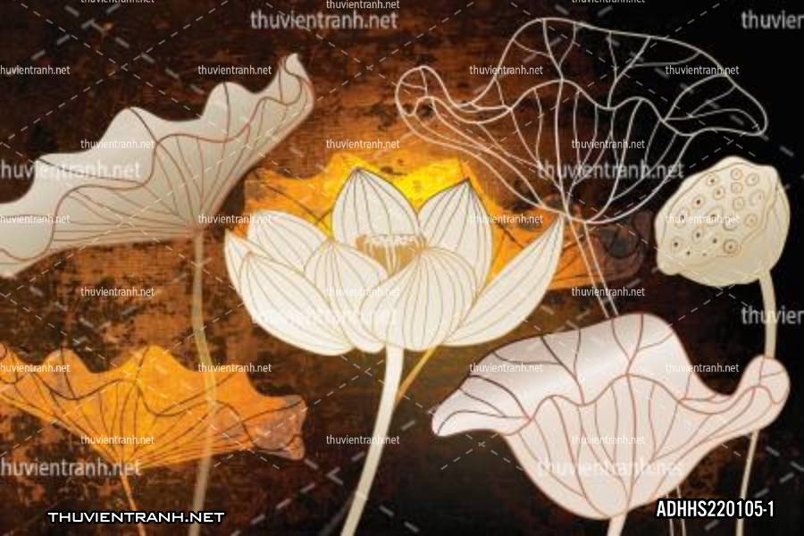 Tranh dán tường Hoa Sen - Kết quả tìm kiếm tranh tường