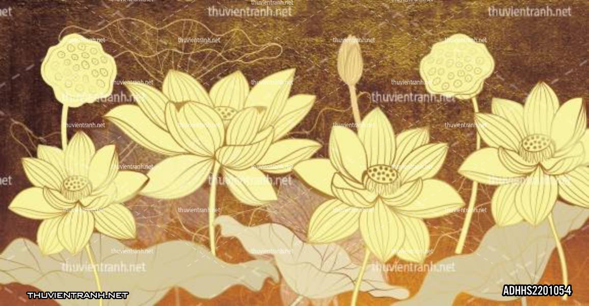 Tranh dán tường Hoa Sen - Kết quả tìm kiếm tranh tường