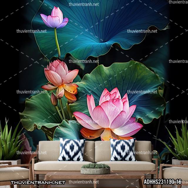 Tranh dán tường Hoa Sen - Kết quả tìm kiếm tranh tường