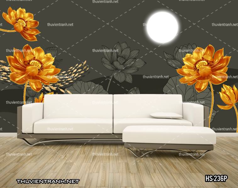Tranh dán tường Hoa Sen - Kết quả tìm kiếm tranh tường