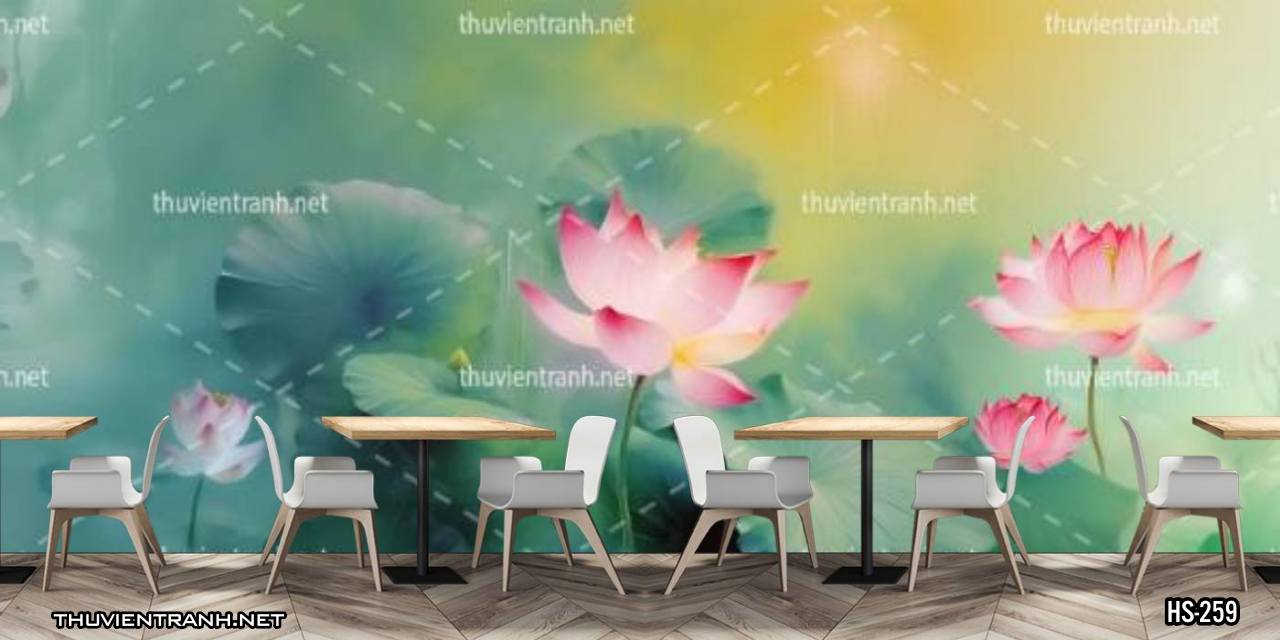 Tranh dán tường Hoa Sen - Kết quả tìm kiếm tranh tường