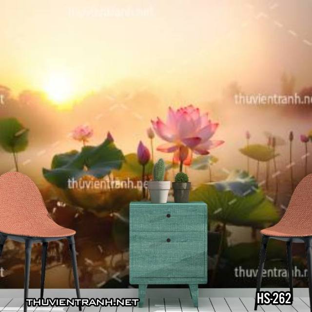 Tranh dán tường Hoa Sen - Kết quả tìm kiếm tranh tường