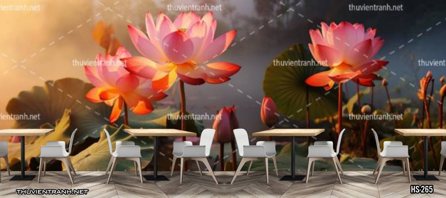Tranh dán tường Hoa Sen - Kết quả tìm kiếm tranh tường