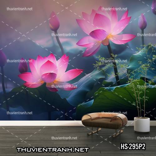 Tranh dán tường Hoa Sen - Kết quả tìm kiếm tranh tường