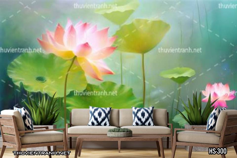Tranh dán tường Hoa Sen - Kết quả tìm kiếm tranh tường