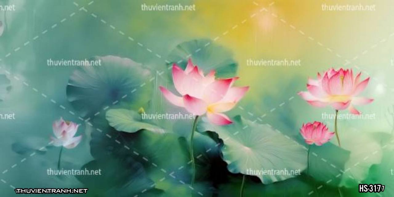 Tranh dán tường Hoa Sen - Kết quả tìm kiếm tranh tường