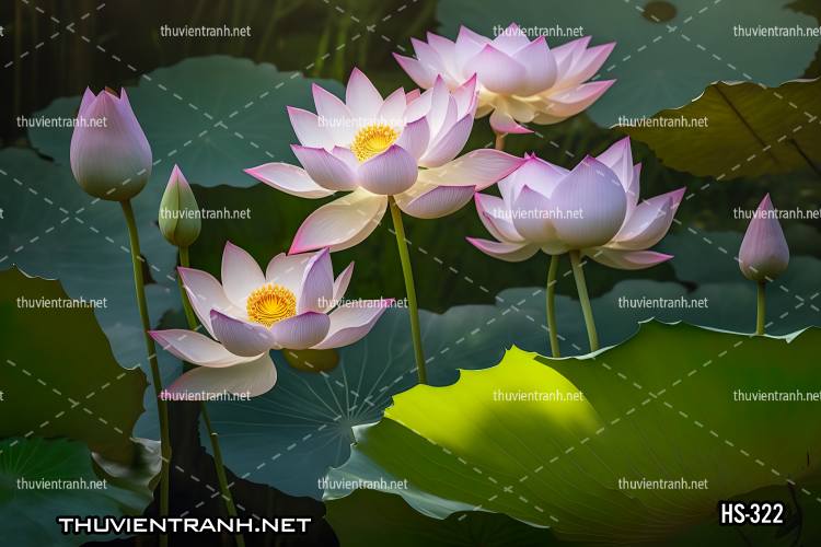 Tranh dán tường Hoa Sen - Kết quả tìm kiếm tranh tường