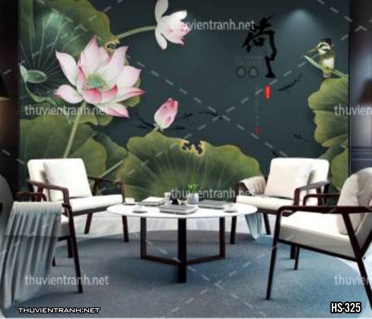 Tranh dán tường Hoa Sen - Kết quả tìm kiếm tranh tường