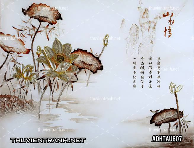 Tranh dán tường Hoa Sen Cá Chép - Kết quả tìm kiếm tranh tường