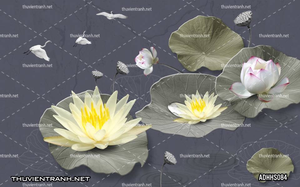  Tranh dán tường Hoa Sen 3D - Kết quả tìm kiếm tranh tường
