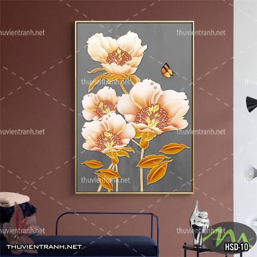 Tranh dán tường Hoa Sen Khổ Đứng - Tranh tường chất lượng cao