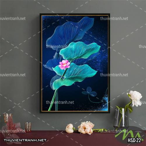  Tranh dán tường Hoa Sen Khổ Đứng - Tranh tường chất lượng cao