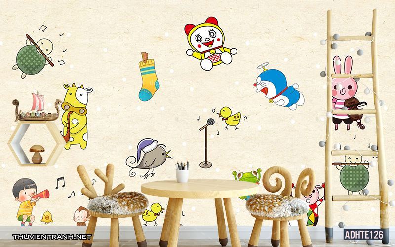 Tranh dán tường trang trí phòng ngủ trẻ em - Kết quả tìm kiếm tranh tường