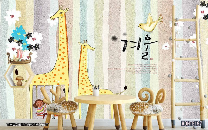 Tranh dán tường trang trí phòng ngủ trẻ em - Kết quả tìm kiếm tranh tường