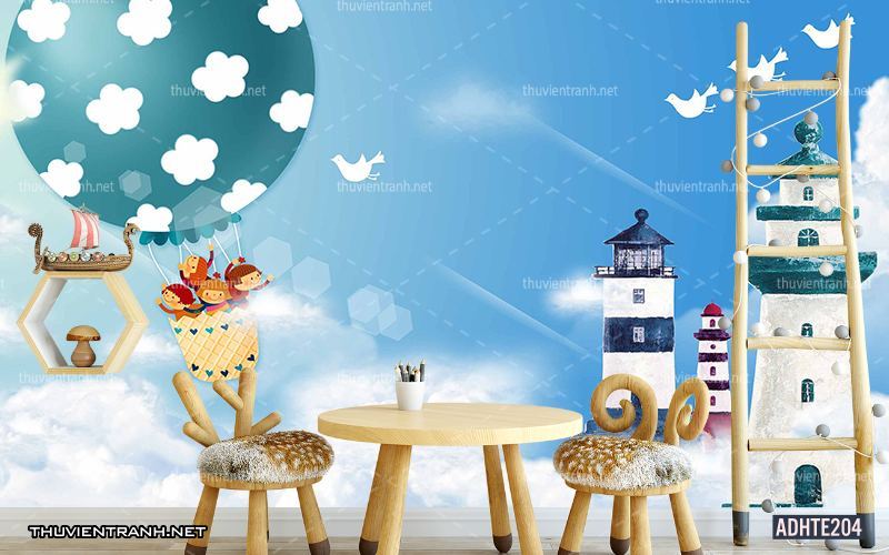 Tranh dán tường trang trí phòng ngủ trẻ em - Kết quả tìm kiếm tranh tường