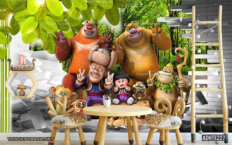 Tranh dán tường trang trí phòng ngủ trẻ em - Kết quả tìm kiếm tranh tường