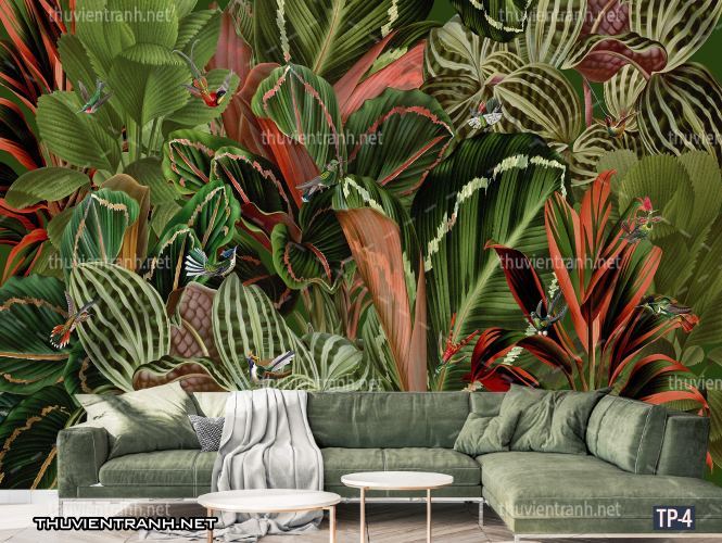Tranh dán tường Hoa lá nhiệt đới, Tropical Leaves - Kết quả tìm kiếm tranh tường