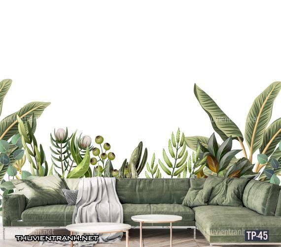 Tranh dán tường Hoa lá nhiệt đới, Tropical Leaves - Kết quả tìm kiếm tranh tường