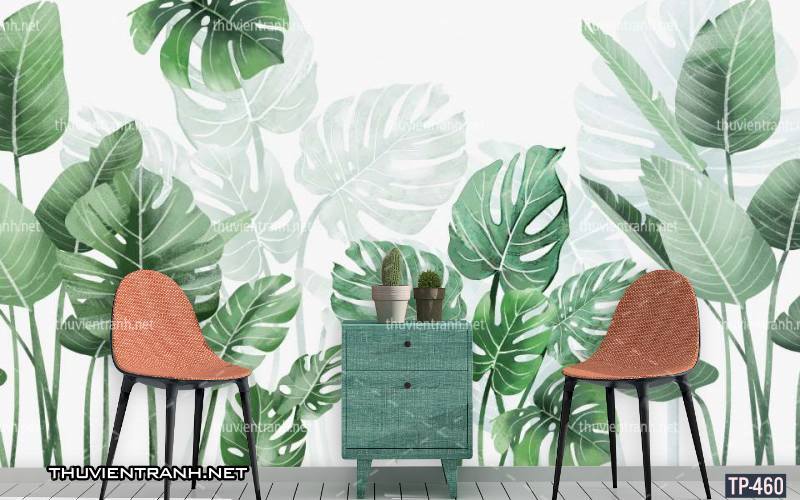Tranh dán tường Hoa lá nhiệt đới, Tropical Leaves - Tranh tường chất lượng cao