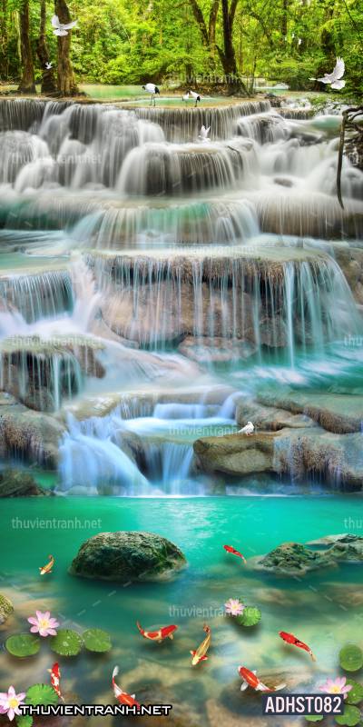 Tranh thác nước khổ dọc, tranh thác nước size đứng - Tranh tường chất lượng cao