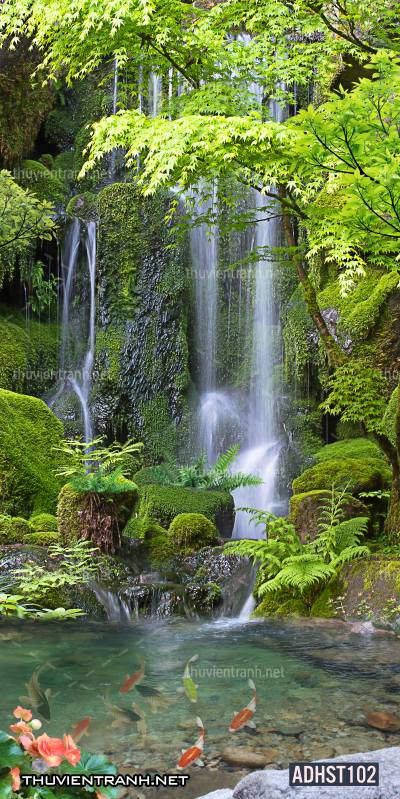 Tranh thác nước khổ dọc, tranh thác nước size đứng - Tranh tường chất lượng cao