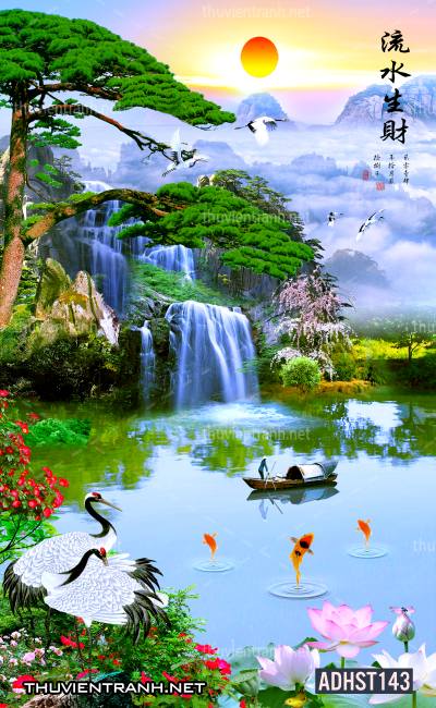 Tranh thác nước, thác nước đứng, thiên nhiên, waterfall, tranh dán tường thác nước, tranh 3D, tranh phong cảnh 3D - Tranh tường liên quan