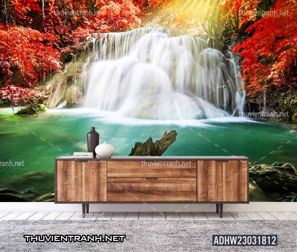 Tranh thác nước, tranh dán tường 3D thác nước đẹp - Kết quả tìm kiếm tranh tường