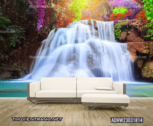 Tranh thác nước, tranh dán tường 3D thác nước đẹp - Kết quả tìm kiếm tranh tường