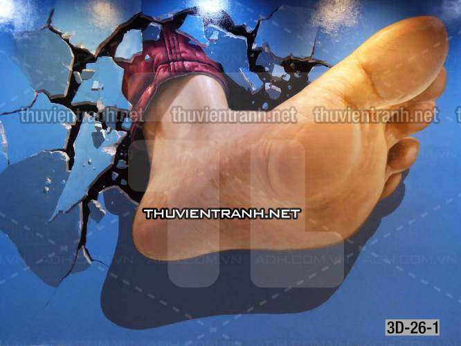 Tranh 3D , Tranh dán tường