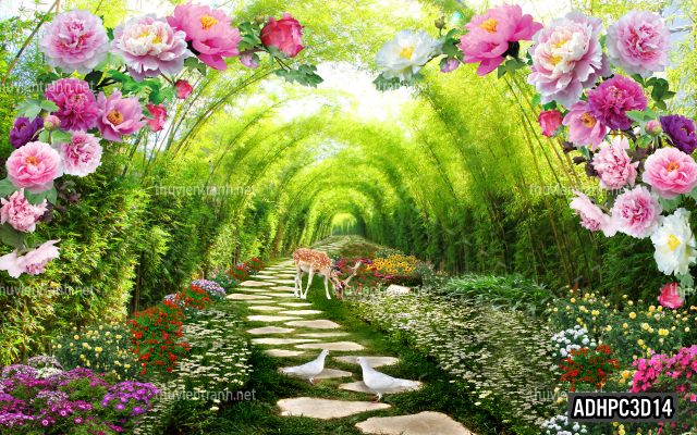 Tranh dán tường 3D Phong Cảnh-ADHPC3D14 - Tranh tường chất lượng cao