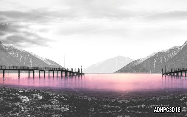 Tranh dán tường 3D Phong Cảnh-ADHPC3D18 - Tranh tường chất lượng cao