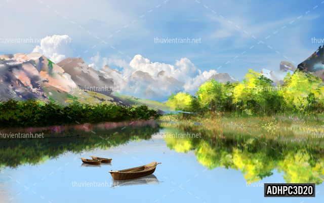 Tranh dán tường 3D Phong Cảnh-ADHPC3D20 - Tranh tường chất lượng cao