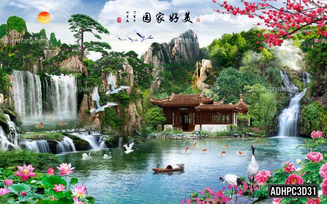 Tranh dán tường 3D Phong Cảnh-ADHPC3D31 - Tranh tường chất lượng cao