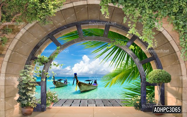 Tranh dán tường 3D Phong Cảnh-ADHPC3D65 - Tranh tường chất lượng cao
