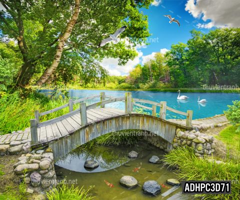 Tranh dán tường 3D Phong Cảnh-ADHPC3D71 - Tranh tường chất lượng cao