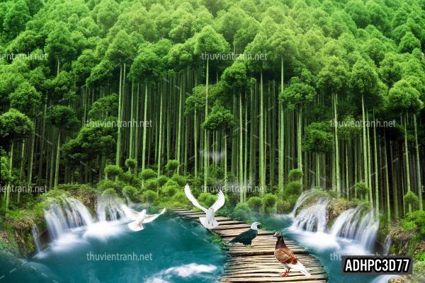Tranh dán tường 3D Phong Cảnh-ADHPC3D77 - Tranh tường chất lượng cao