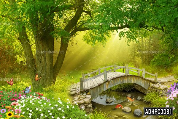 Tranh dán tường 3D Phong Cảnh-ADHPC3D81 - Tranh tường chất lượng cao