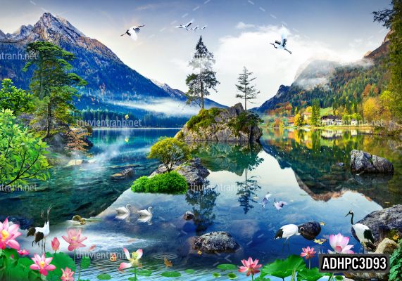Tranh dán tường 3D Phong Cảnh-ADHPC3D93 - Tranh tường chất lượng cao
