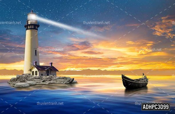 Tranh dán tường 3D Phong Cảnh-ADHPC3D99 - Tranh tường chất lượng cao