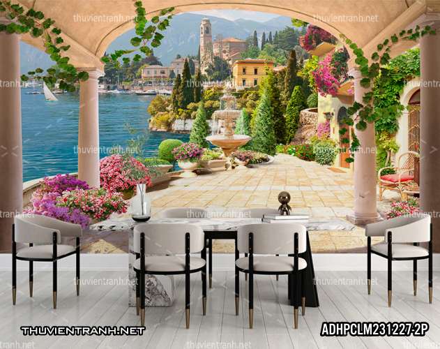 Tranh dán tường 3D Phong Cảnh-ADHPCLM231227-2P - Tranh tường chất lượng cao