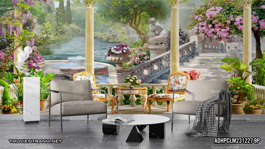 Tranh dán tường 3D Phong Cảnh-ADHPCLM231227-9P - Tranh tường chất lượng cao
